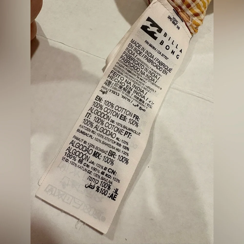 Billabong / The Salty Blonde Long Boho Floral Pants Woman’s Size 25 - Picture 7 of 9